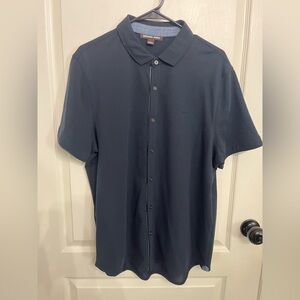 Michael Kors Men's Dark Blue Casual Shirt